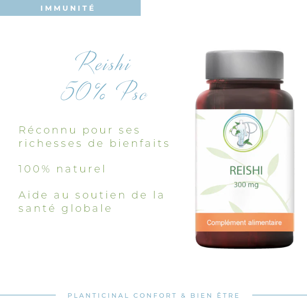 Reishi 50% PSC – Le Champignon de la Vitalité et de l’Équilibre Énergétique