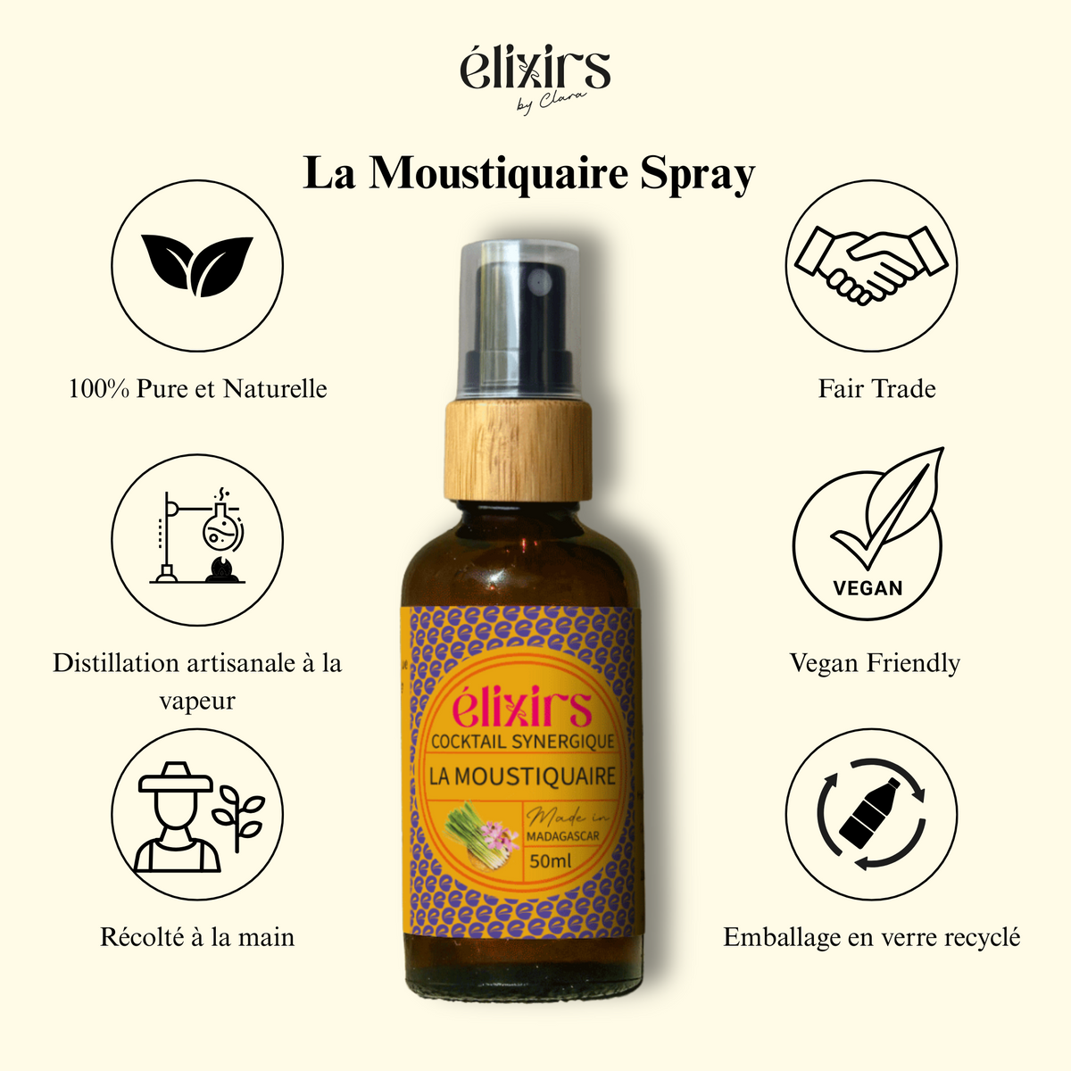 La Moustiquaire, spray répulsif (Élixirs de Clara), photo 3