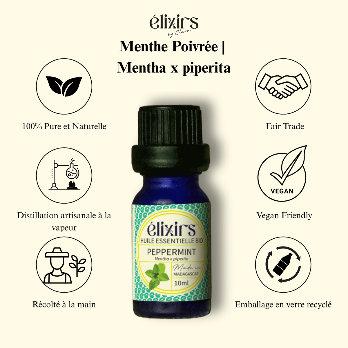 Huile Essentielle de Menthe Poivrée Bio (Élixirs de Clara), photo 3