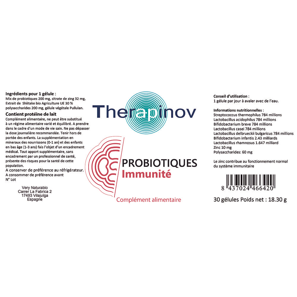 Probiotique Immunité (Zinc + Shiitake bio)