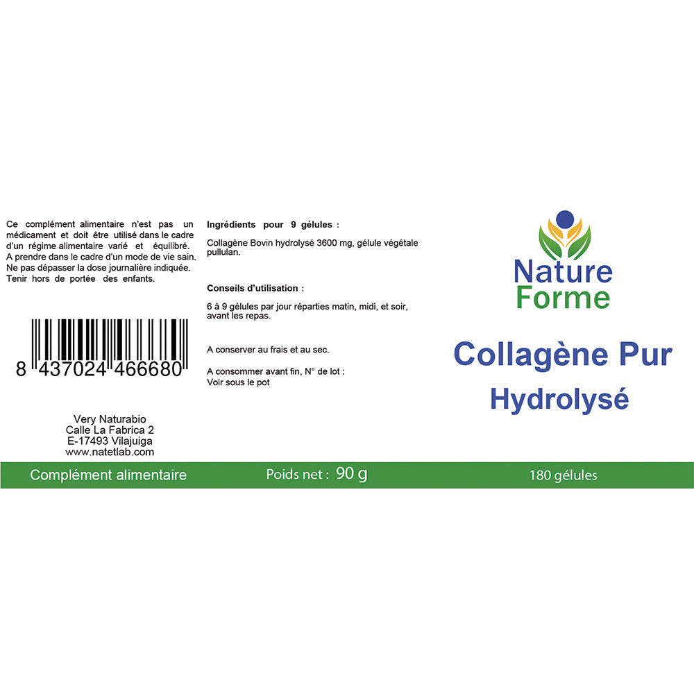 Collagène Pur Hydrolysé Gélules : Peau & Articulations