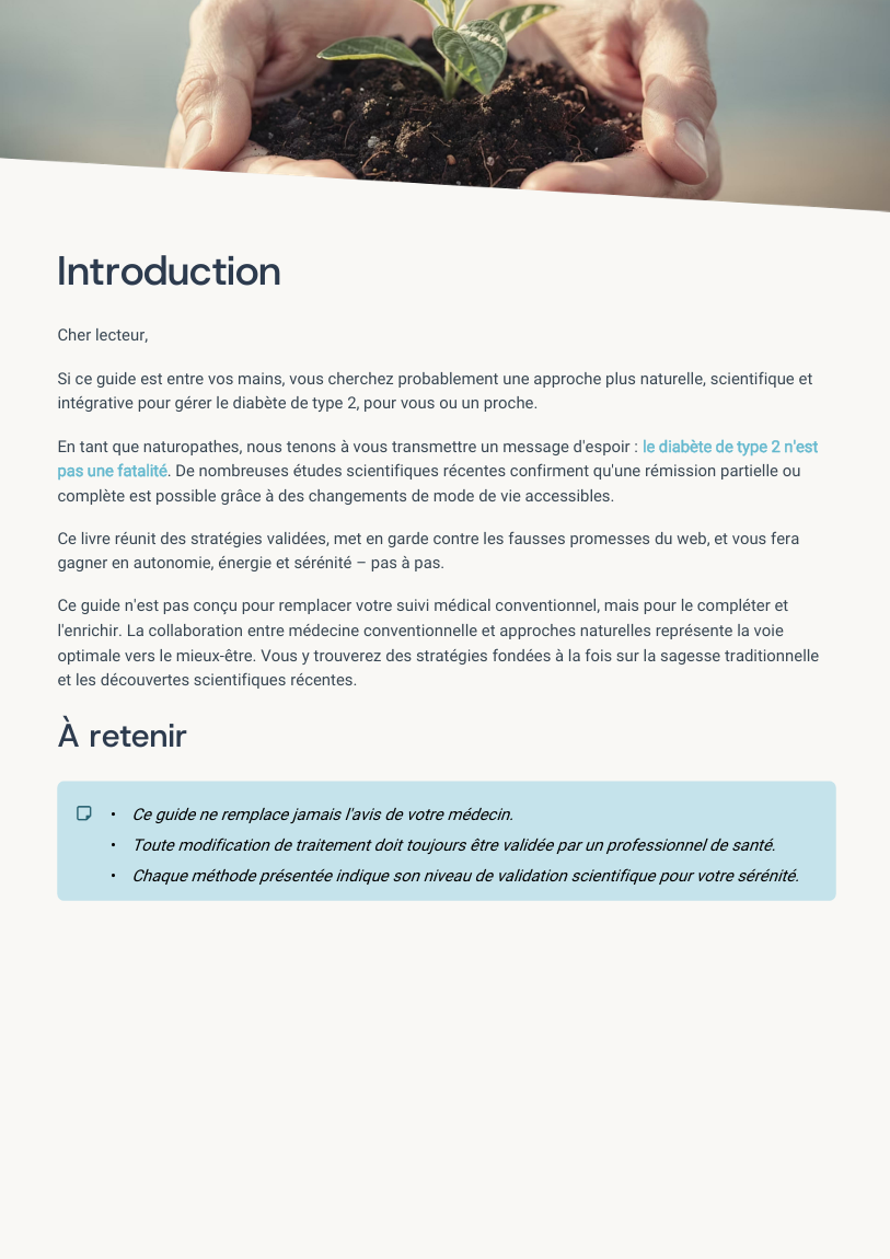 Diabète de type 2 : Guide Complet vers la Rémission Naturelle