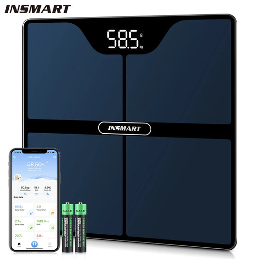 Balance impédancemètre connectée INSMART avec application mobile pour suivre votre santé