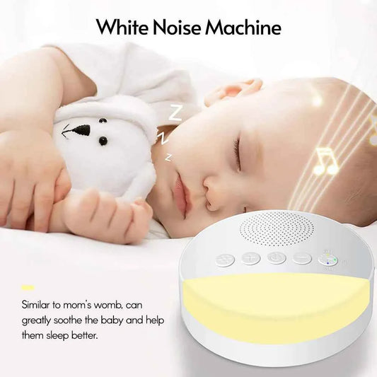 Machine à bruit blanc & lumière pour bébé avec musique apaisante et lumière douce pour un sommeil meilleur