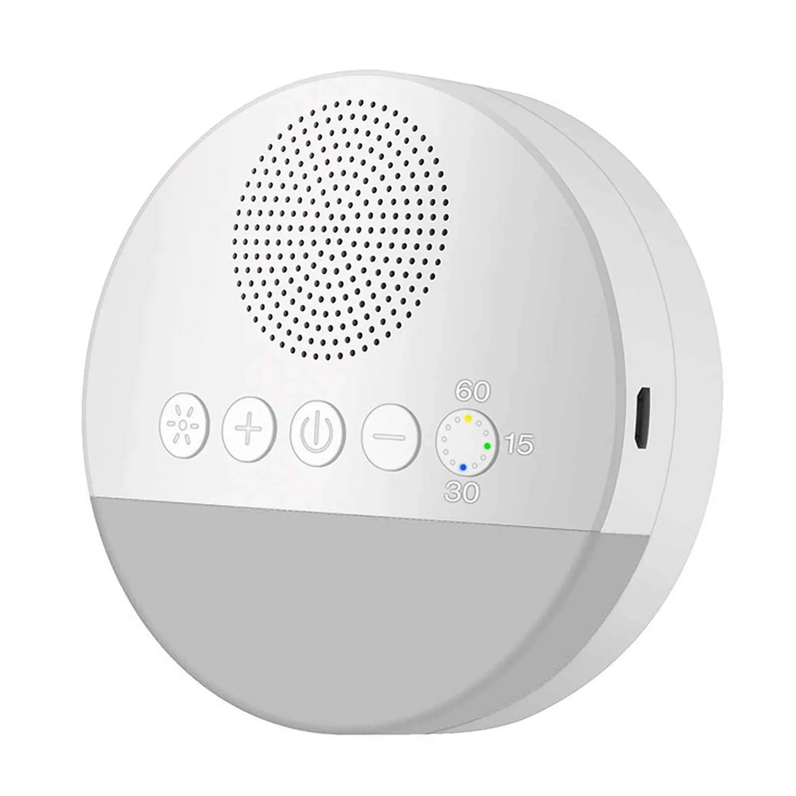 Machine à bruit blanc & lumière pour bébé avec réglage de volume et minuterie intégrée
