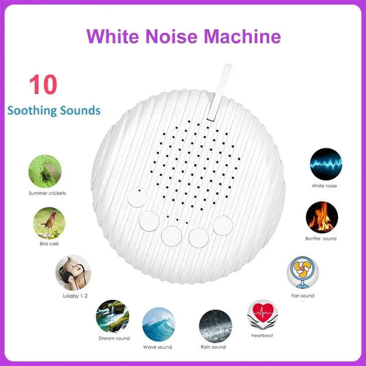 Machine à bruit blanc portable avec 10 sons apaisants pour un meilleur sommeil et relaxation
