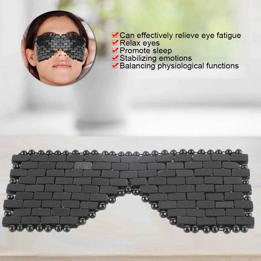 Masque de jade pour récupération naturelle oculaire offrant détente, sommeil amélioré et réduction de la fatigue oculaire