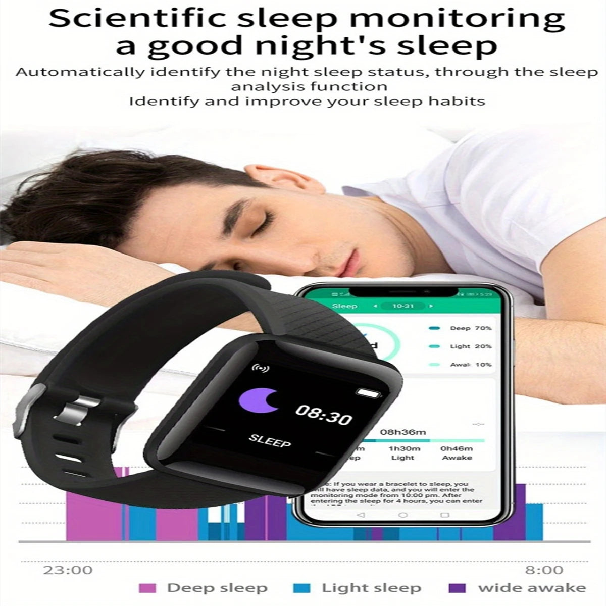 Montre connectée pas chère offrant un suivi scientifique du sommeil pour améliorer vos habitudes de sommeil