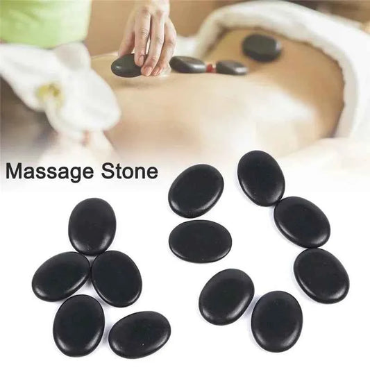 Pierres de massage énergétique noires pour thérapie relaxante et bien-être
