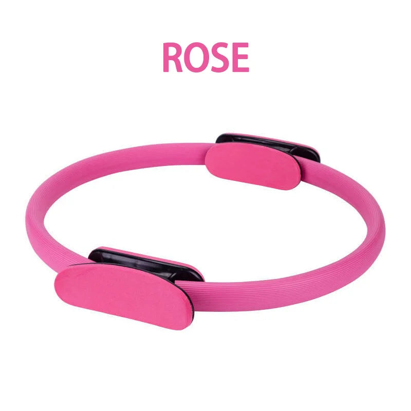 Anneau de pilates rose pour des exercices de fitness et de renforcement musculaire